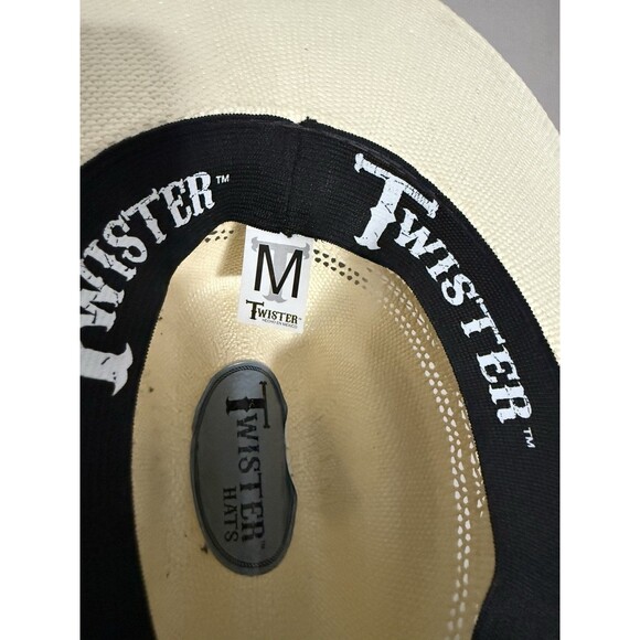 Twister 20x Pre-Shaped Straw Cowboy Hat Size Medium M - Picture 2 of 5